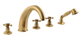 SAPHO - ANTEA pětiprvková baterie na okraj vany, bronz 3316