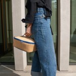 Termobox Reisenthel Coolerbag M pocket Raffia blue