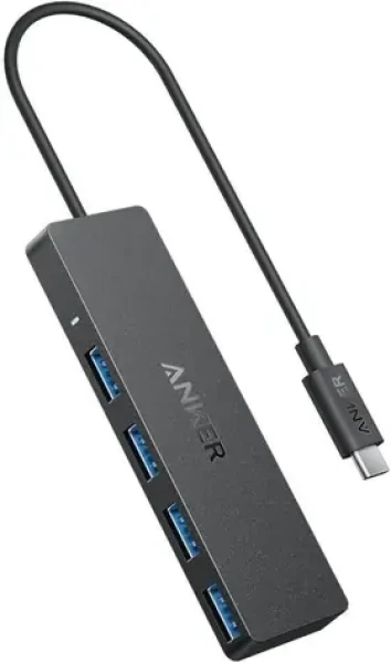 Anker USB-C Hub černá / USB hub / 4 porty / 5 Gb/s (A8309G11)