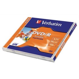 Verbatim DVD-R 4.7GB 1ks / 16x / printable / jewel (43520-V)