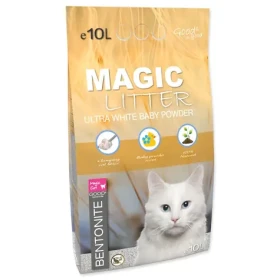 Magic Litter Kočkolit Bentonite Ultra White Baby Powder 10l (003-227)