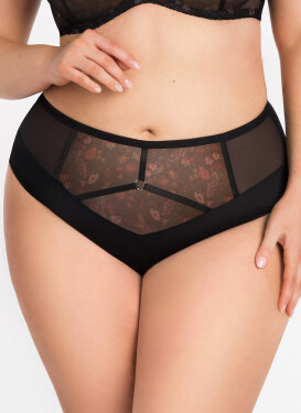 Dámské kalhotky Gorsenia K 874 Beverly M-4XL černá M