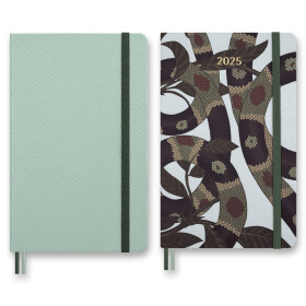 Sada Moleskine Snake Leaves 2025 - L, zápisník a diář