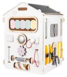 BUSYKIDS Activity board Domeček pastelově bílý