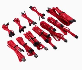Corsair Premium Pro Sleeved PSU kabely (Gen 4) červená / textilní opletení / určeno pro modulární PSU (CP-8920223)