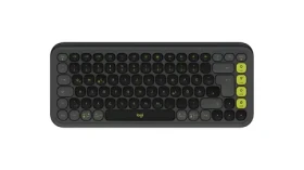 Logitech POP ICON Keys grafitová - DE / Bezdrátová klávesnice / 2,4 GHz / Bluetooth / DE layout (920-013059)