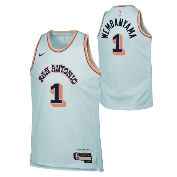 Nike Dětský dres San Antonio Spurs NBA Victor Wembanyama #1 2024-25 City Edition Swingman (YOUTH)