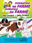 Zvieratká na farme Zvířátka na farmě, maľovanka / omalovánka