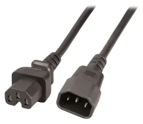 EFB C14 - C15 / Prodlužovací napájecí kabel / 2 m / 10 A / černá (EK585.2V2)
