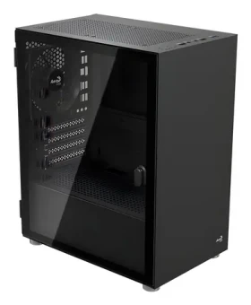 Aerocool CS-111-G-BK-v1 černá / PC skříň / Mini Tower / Micro ATX / Mini-ITX / 2x USB 2.0 / 1x USB 3.2 Gen 1 (ACCS-PC19013.11)