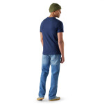Pánské merino tričko s krátkým rukávem SMARTWOOL Men's Perfect Crew Short Sleeve Tee, Deep Navy velikost: S