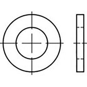 Podložka 21 mm 32 mm ocel pozinkované 200 ks TOOLCRAFT TO-6865848