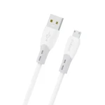 Dudao L25SM bílá / Datový kabel / USB-A / micro USB 3A / 1 m
