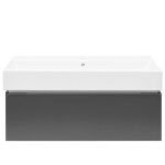 Koupelnová skříňka s umyvadlem SAT Feel 100x30x46 cm antracit mat SATFEEL100ANTU2 SATFEEL100ANTU2