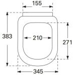 VILLEROY & BOCH - Subway WC sedátko Compact, alpská bílá 9M666101