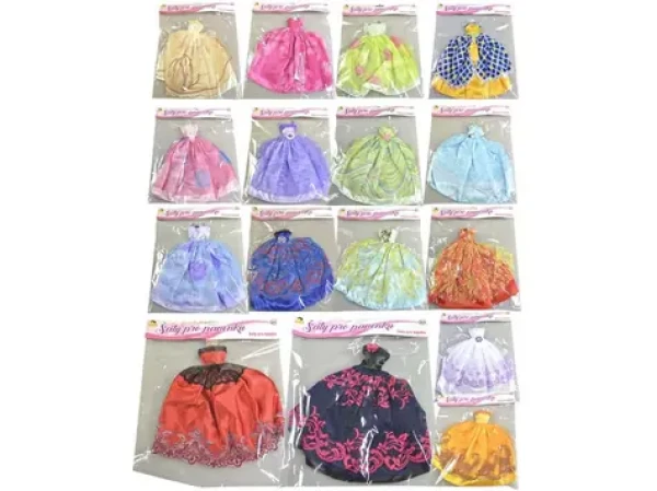 MaDe 59728 Šaty plesové pro panenku 21 druhů - mix