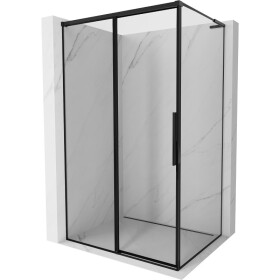 MEXEN/S - Rox L sprchový kout posuvný levá 90 x 120, černá okraj , černá 8C2L-090-120-70-70-L