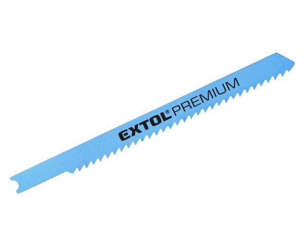 EXTOL PREMIUM 8805703 List do přímočaré pily, na dřevo, U-stopka, Bi-metal, 75 x 1,0mm, 10TPI, 5ks