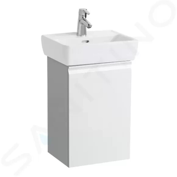 Laufen - Pro Umyvadlová skříňka s dvířky, 380x310x580 mm, panty vpravo, matná bílá H4830120954631