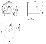 HOPA - Závěsný bidet ARCO OLKLT2141F