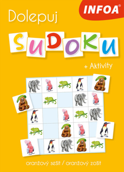 Dolepuj sudoku + Aktivity - oranžový sešit / oranžový zožit