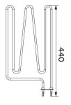 Topné těleso, spirála pro saunová kamna SW45 (E), 1500W/230V CY10-0016L