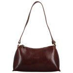 Módní dámská kožená kabelka na rameno Delami Vera Pelle Nemia, hnědá