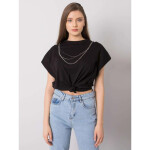 Dámské tričko s náhrdelníkem 4170.84 - RUE PARIS černá L