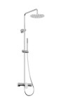 RAVAK - Spring Sprchový set s baterií, průměr 25 cm, chrom X070540