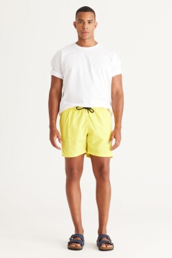 AC&Co Altınyıldız Classics Men's Yellow Standard Fit Quick Dry Swimwear Marine Shorts.
