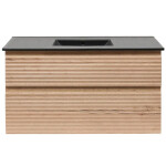 Koupelnová skříňka 2 zásuvková s umyvadlem Naturel Savona 98x53x44,8 cm dub Halifax mat SAVONA2100DHC SAVONA2100DHC