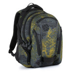 Bagmaster BAG 21 C studentský batoh - khaki zelený Černá 30 l 200113