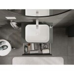 MEXEN/S - Rivel koupelnová skříňka pod umyvadlo 70 cm s deskou, 1 šuplík, reliéf , grafit mat 91A20-07023-1-BFC66