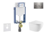 GEBERIT - Kombifix Set předstěnové instalace, klozetu Oudee a sedátka softclose, tlačítko Sigma20, nerez SANI15CA6111