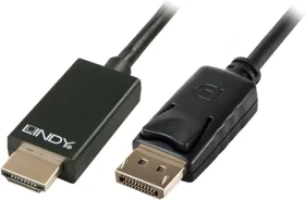 Lindy DisplayPort - HDMI černá / Kabel / 2 m / max. 4096 × 2160 px (41717)