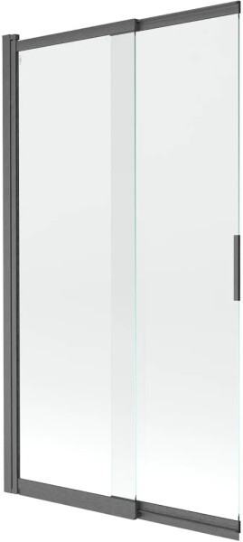 MEXEN - Fox vanová zástěna 2-křídlová posuvná 100 x 150, transparent, grafit kartáčovaná 891-100-002-66-00