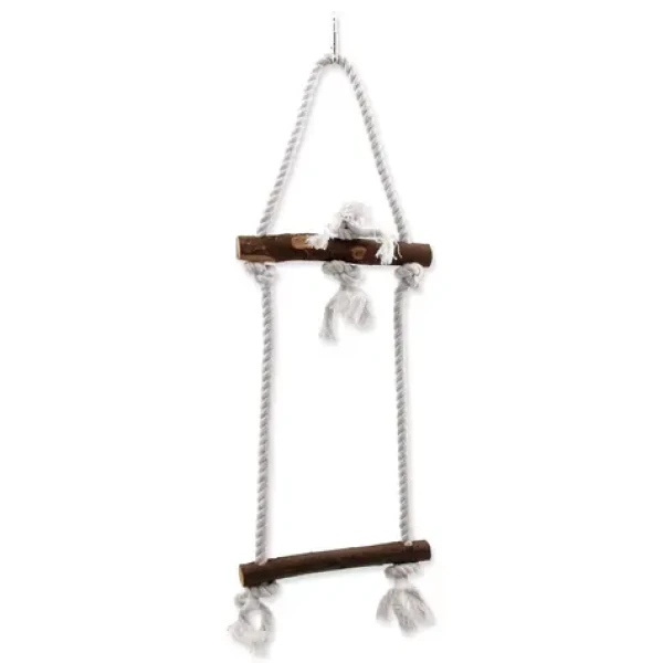 Bird Jewel Hračka - závěsná dřevo a provaz 50 cm (452-30032)