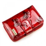 Luxusní dámská kožená peněženka Gregorio Santina, červená