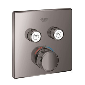 GROHE - Grohtherm SmartControl Termostatická baterie pod omítku se 2 ventily, Hard Graphite 29124A00