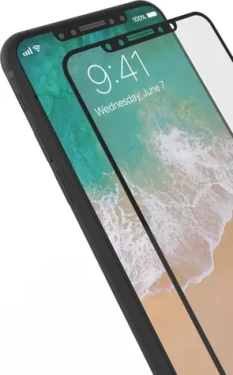 ESTUFF TitanShield pro Apple iPhone 8 Full Black / 0.3mm Asahi temperované sklo (ES501510)