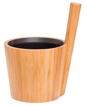 Bambusové vědro Rento s černou výplní