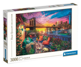 Puzzle Západ slunce nad Manhattanem 3000 dílků - Clementoni