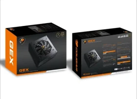 COUGAR GEX 750W černá / PC zdroj / ATX / 750 W / 80 Plus Gold / modulární (CGR GEX-750)