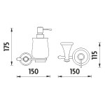 Nimco Lada staromosaz dávkovač tekutého mýdla pumpička plast LA 19031K-65 LA 19031K-65