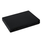 DumDekorace Černé bavlněné strečové prostěradlo s gumičkou Šírka: 180 cm | Dĺžka: 200 cm