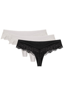 Wol-Bar Sirtaka 3-pack barva: bílá-bílá-černá M