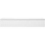 MEXEN/S - Rivel koupelnová skříňka pod umyvadlo 140 cm s deskou, 1 šuplík, reliéf , bílá mat 91A20-14023-1-BFC01