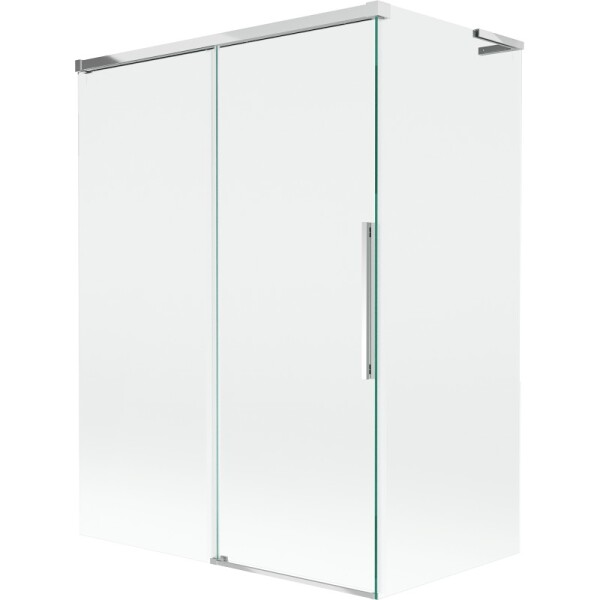 MEXEN/S - Rox L vanová zástěna 2-křídlová posuvná 120 + 70 x 150, transparent, chrom 8C9L-120-070-01-00