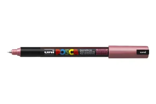 POSCA PC-1MR metalická červená / Popisovač / Akrylový / Kulatý hrot 0,7 mm / Rychleschnoucí (181784)