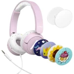 LAMAX SoundKid1 Pink / sluchátka s mikrofonem / 3.5 mm jack / kabel 1.2 m (LXOHMSOKI01PA)